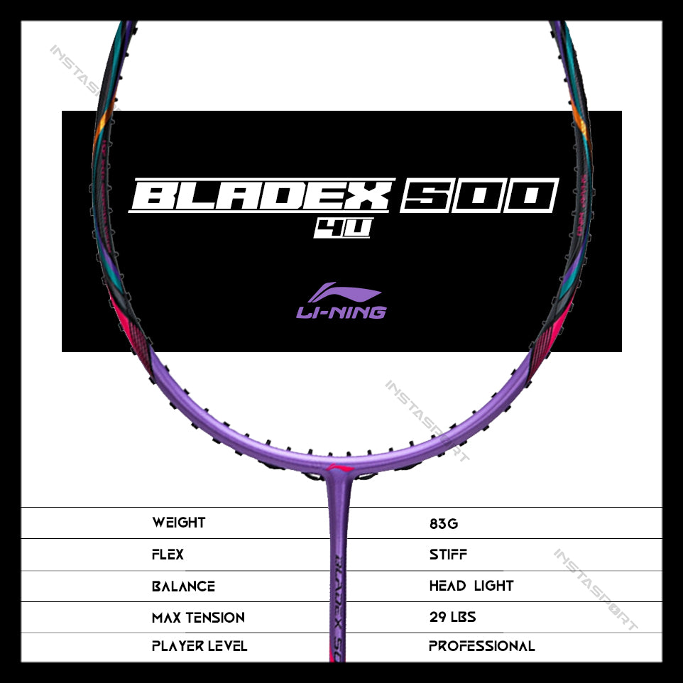 Li-Ning Blade X 500 Badminton Racket (3U/ 90 gms) - InstaSport