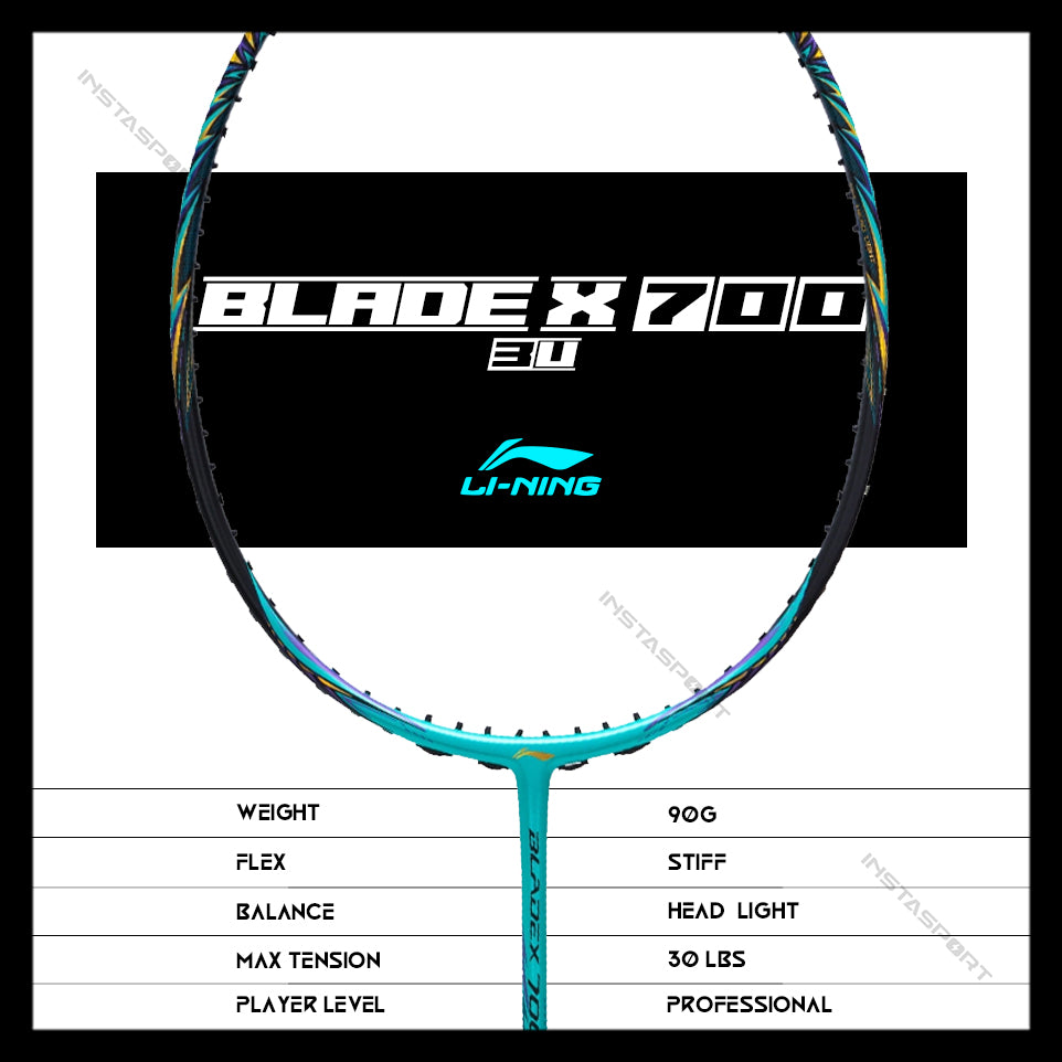 Li-Ning Blade X 700 Badminton Racket (3U/ 90 gms) - InstaSport