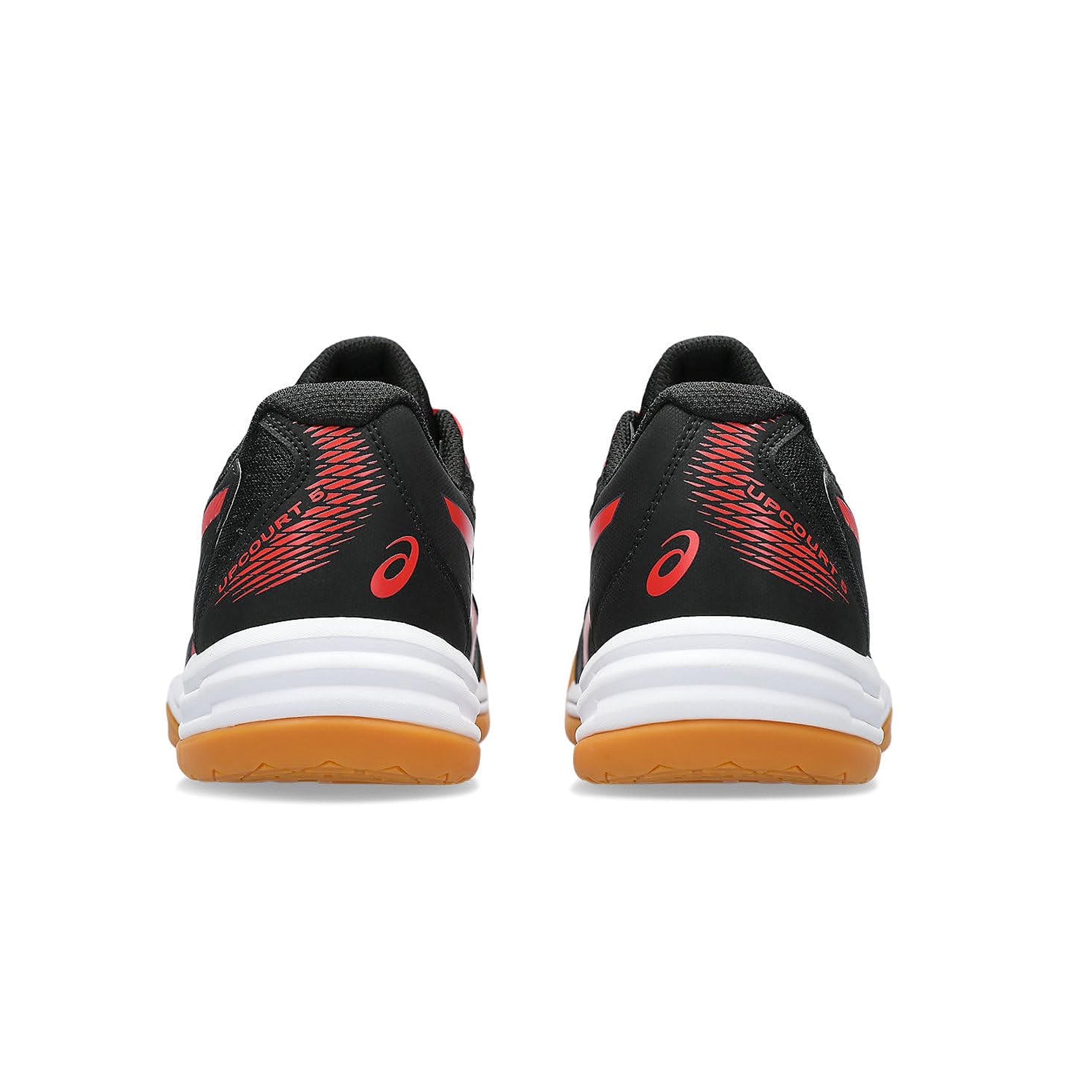 Asics Upcourt 5 (Black/Classic Red) Badminton Shoes - InstaSport