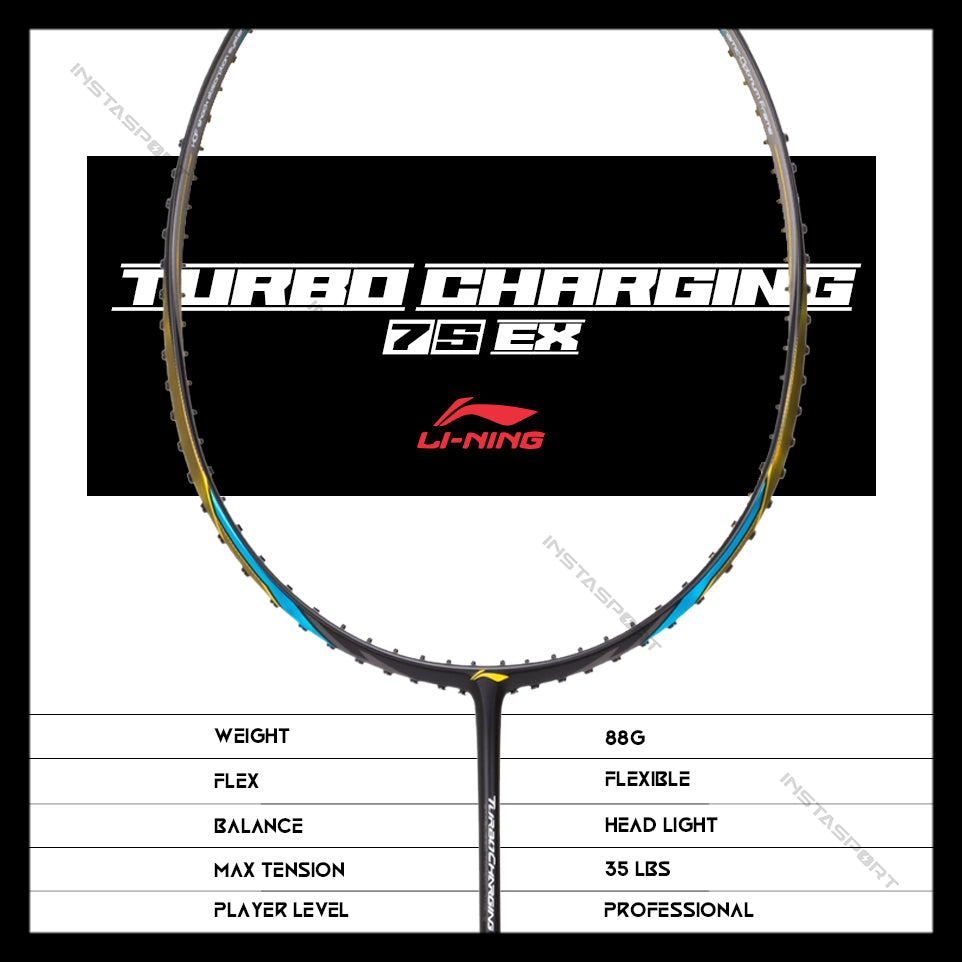 Li-Ning Turbo Charging 75 EX Badminton Racket - InstaSport