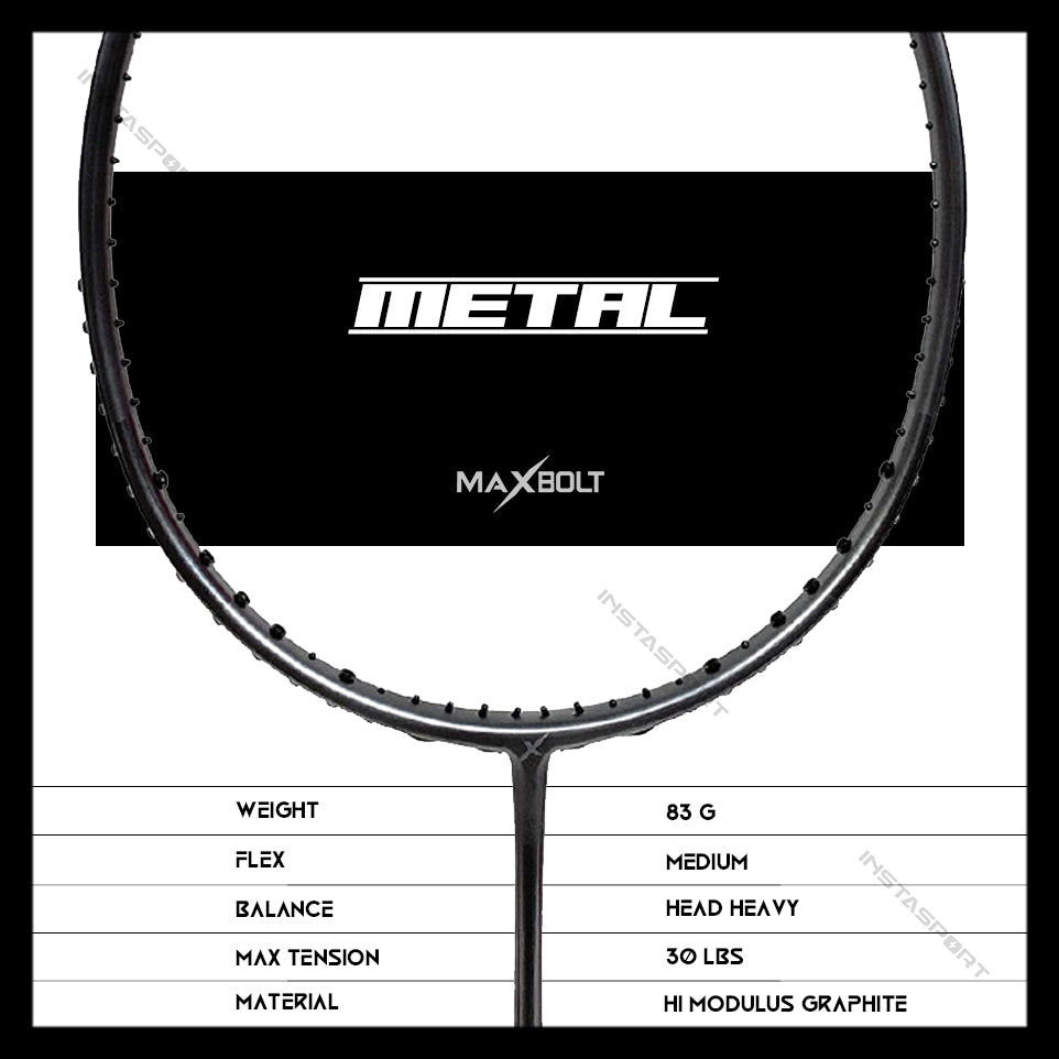 Maxbolt Metal Badminton Racket - InstaSport