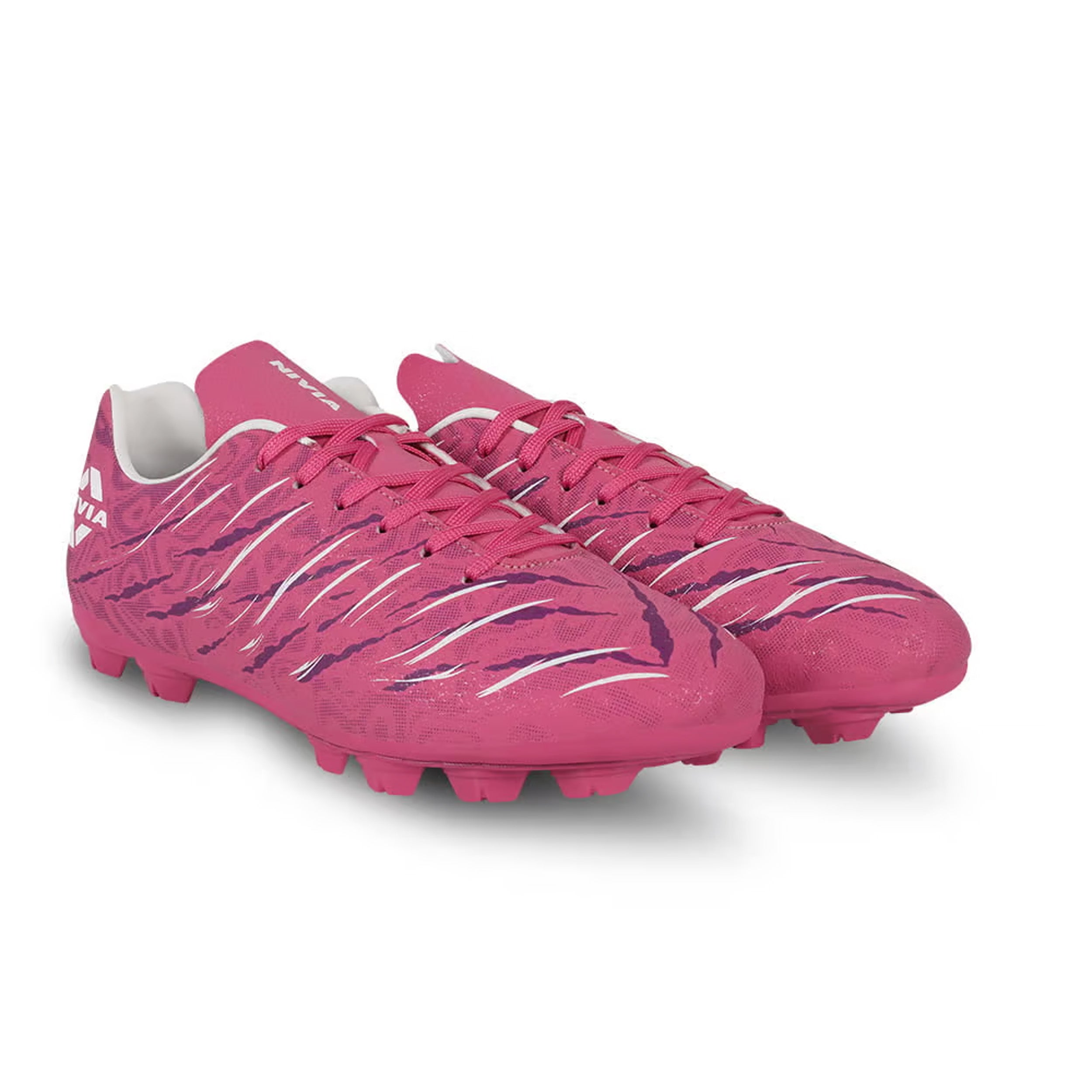 Nivia Carbonite 6.0 Football Stud - Pink - InstaSport