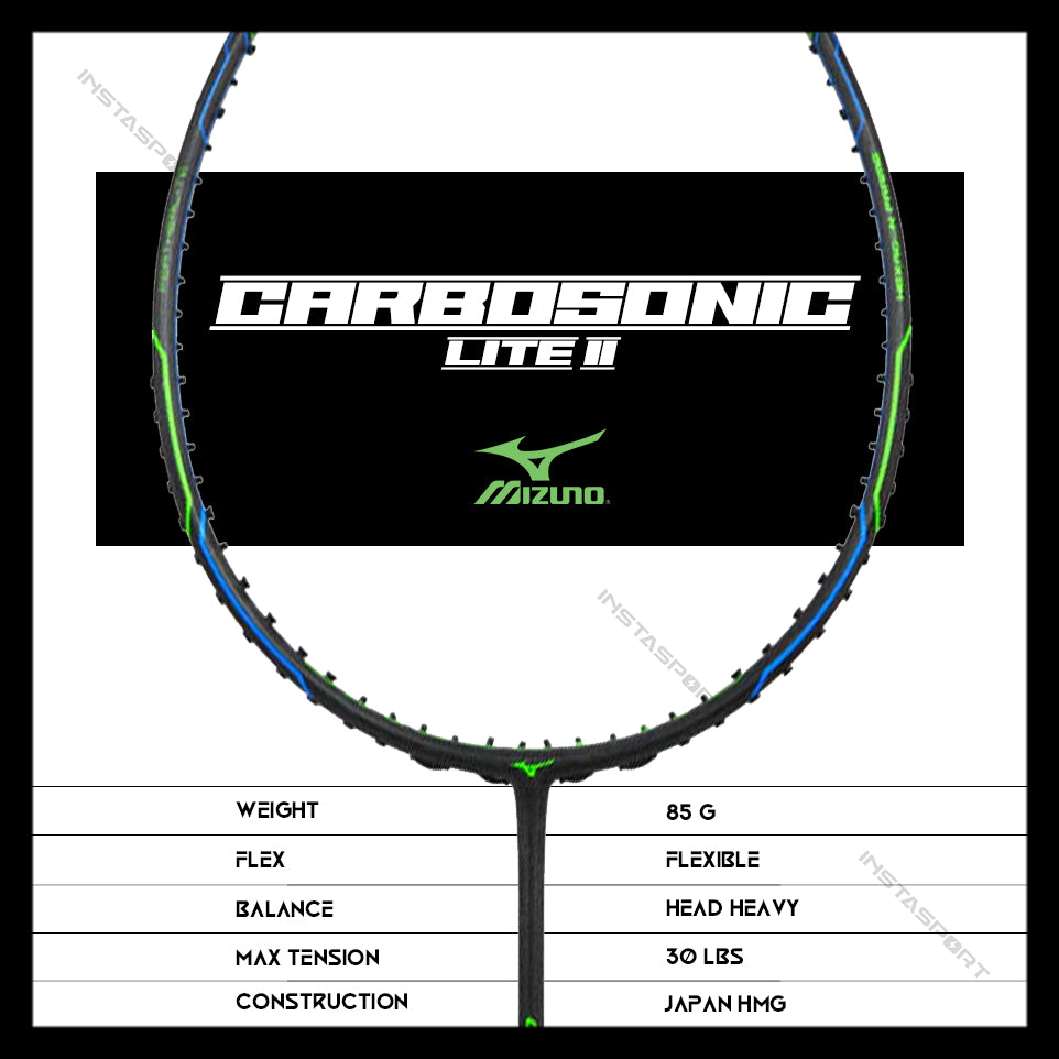 Mizuno Carbosonic Lite II Badminton Racket - InstaSport