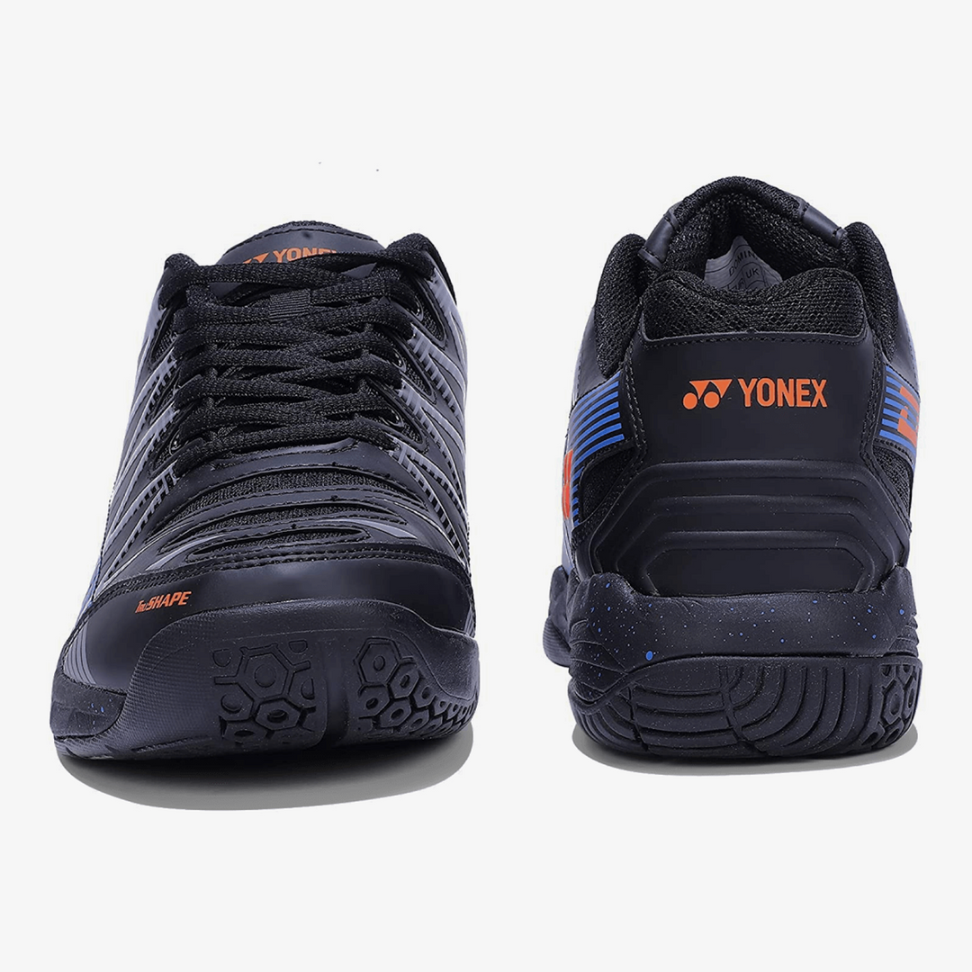 YONEX Dominant Badminton Shoes (Black/ Blue/ Orange) - InstaSport