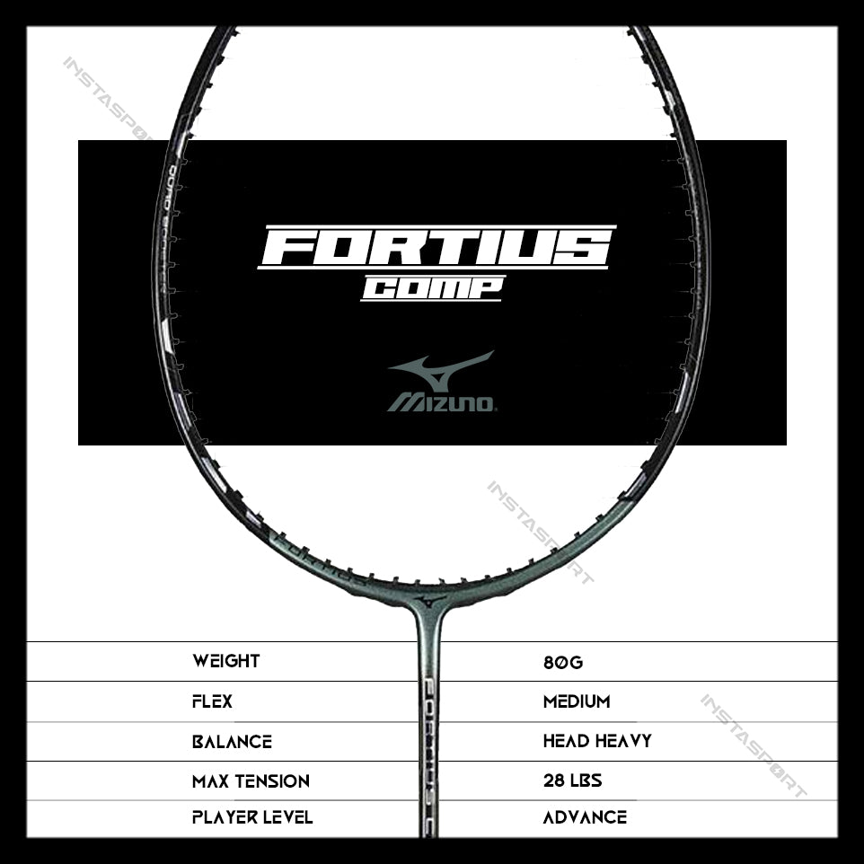 Mizuno Fortius Comp Badminton Racket - InstaSport