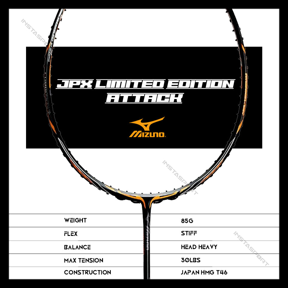 Mizuno JPX Limited Edition Attack Badminton Racket - InstaSport