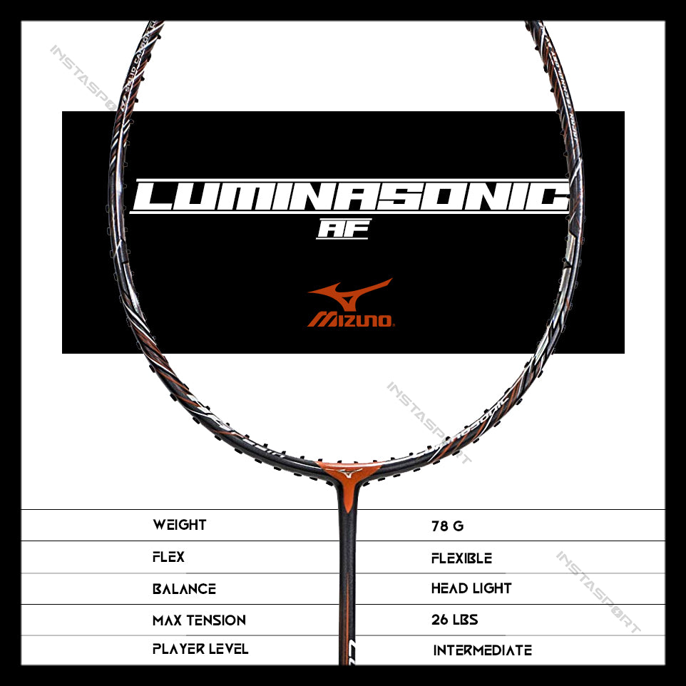 Mizuno Lumina Sonic AF Badminton Racket (Green) - InstaSport