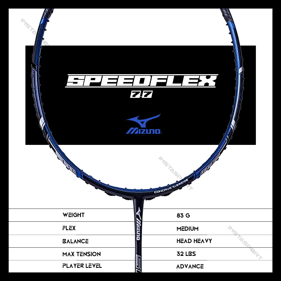 Mizuno Speedflex 7.7 Badminton Racket - InstaSport