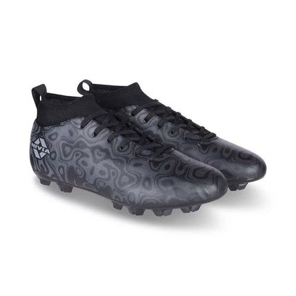 Nivia Carbonite 5.0 Pro Football Stud - Black - InstaSport