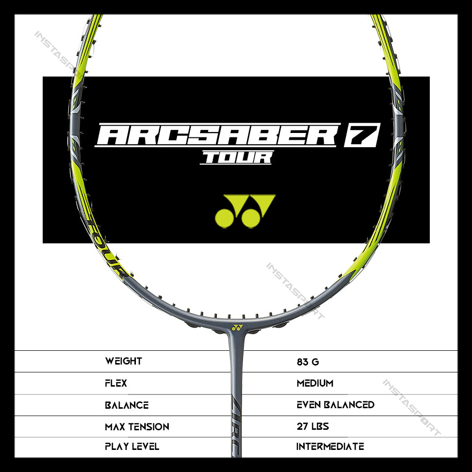 YONEX Arcsaber 7 Tour Badminton Racket - InstaSport