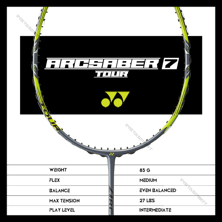 YONEX Arcsaber 7 Tour Badminton Racket - InstaSport