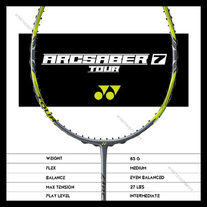 YONEX Arcsaber 7 Tour Badminton Racket - InstaSport