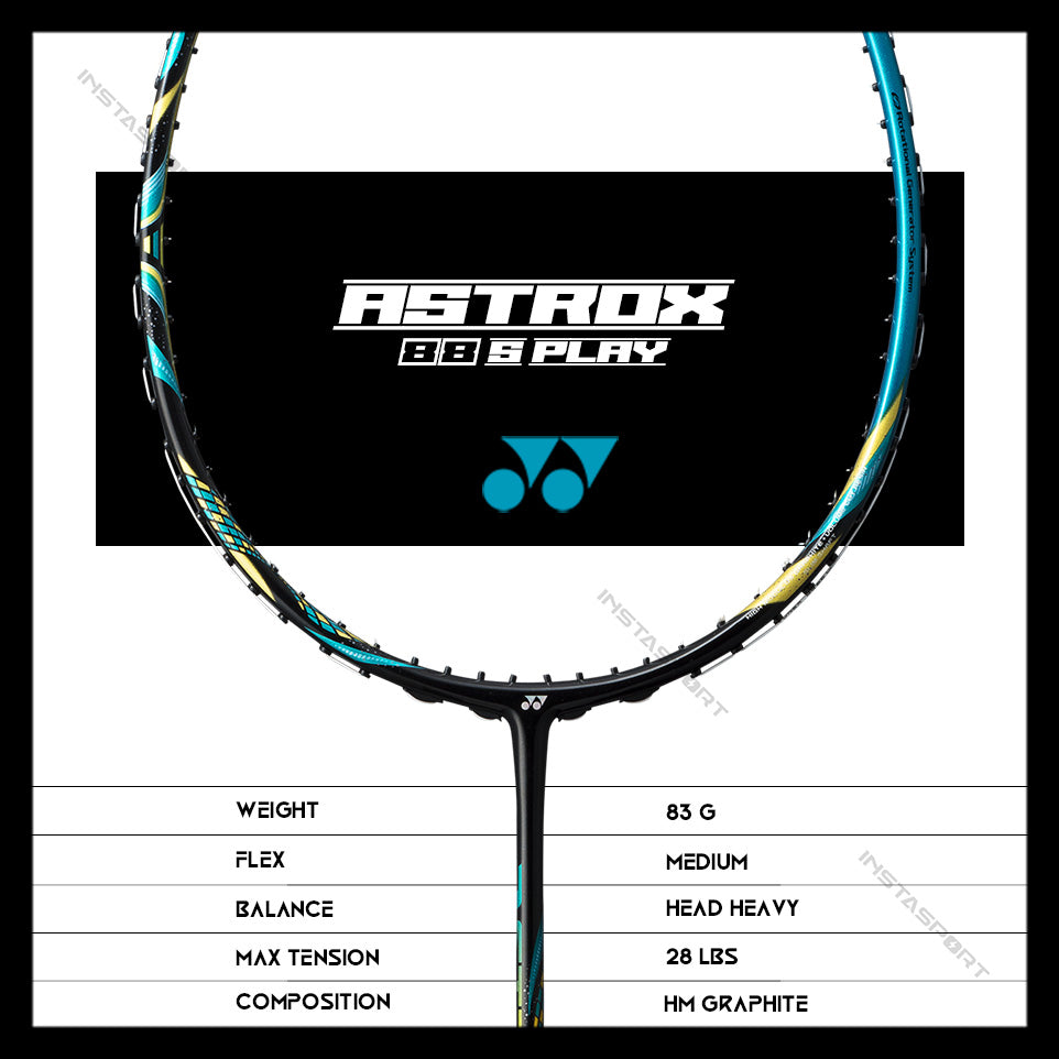 YONEX Astrox 88S Play Badminton Racket (Emerald Blue) - InstaSport