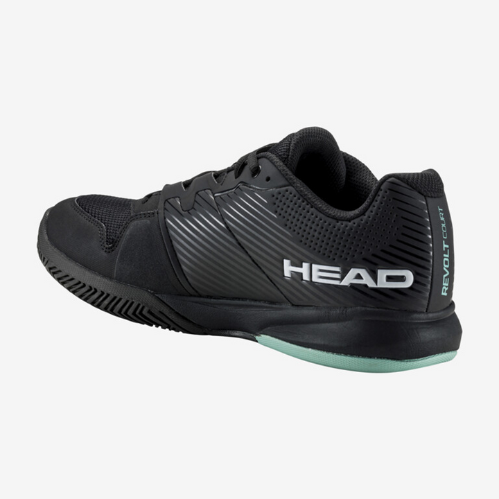 Head Revolt Court Tennis Shoes (Black/Teal) - InstaSport