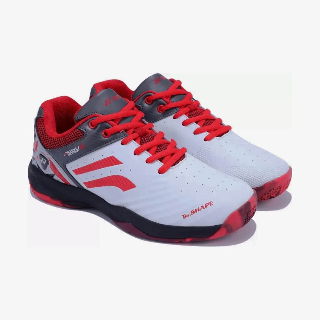 YONEX Akayu Super 6 Badminton Shoes for Men (White Black Red)