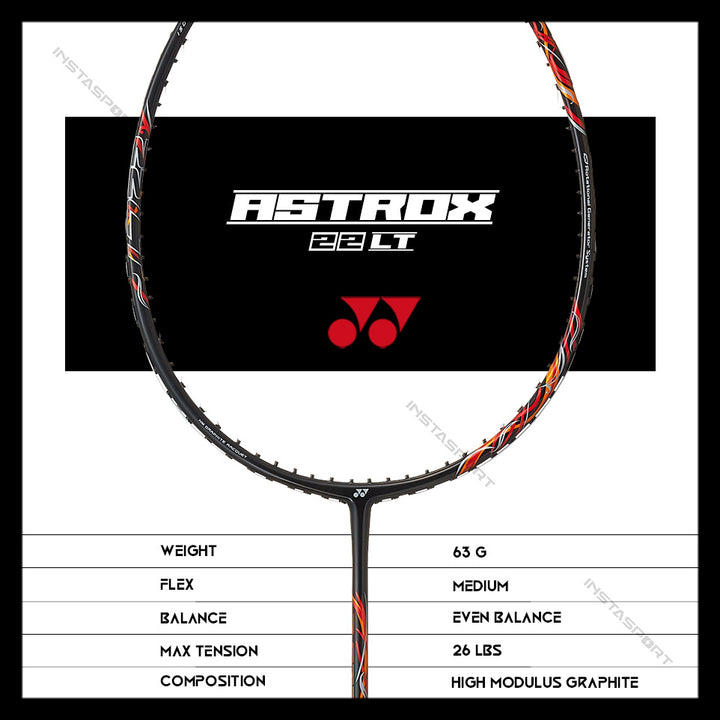 YONEX Astrox 22 LT Strung Badminton Racket - InstaSport