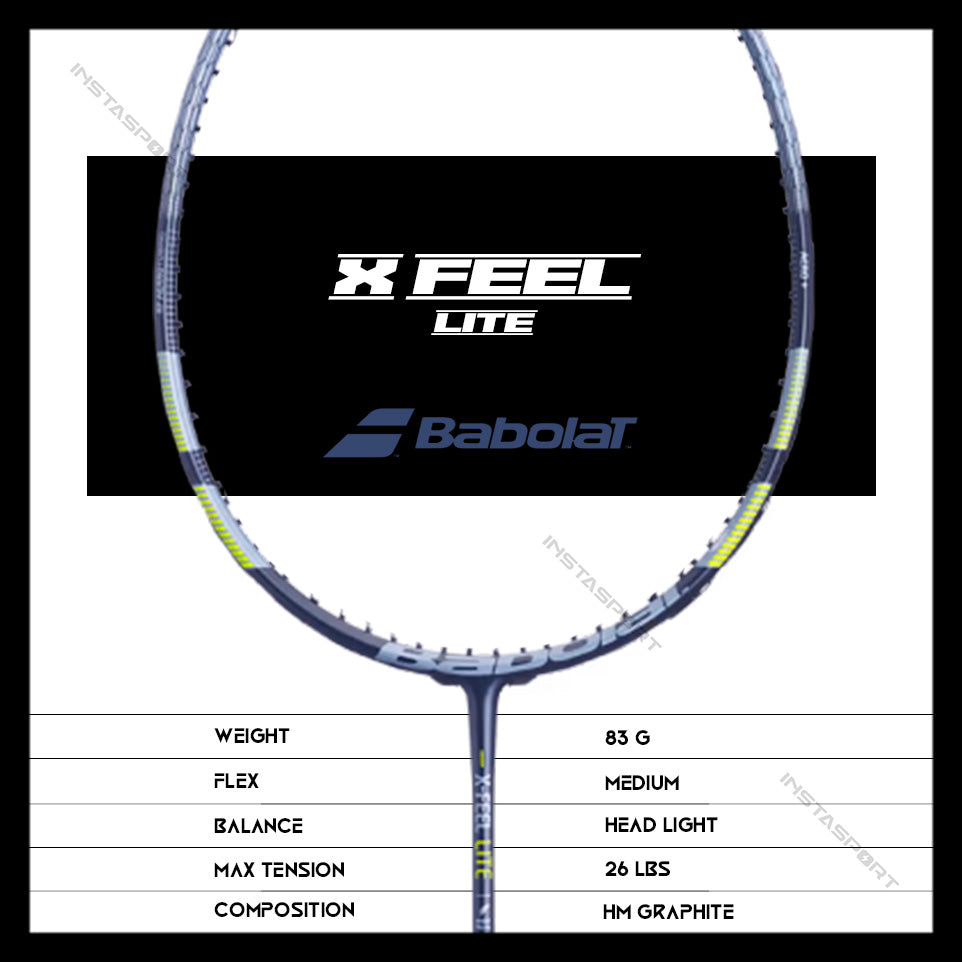 Babolat X-Feel Lite Badminton Racket (Strung) - InstaSport