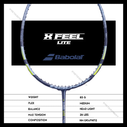 Babolat X-Feel Lite Badminton Racket (Strung) - InstaSport