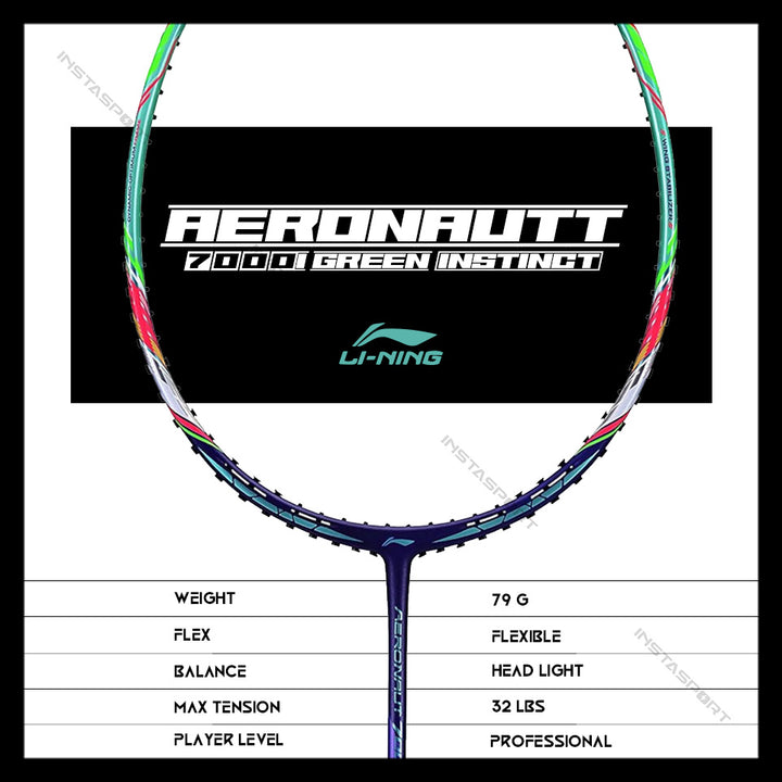 Li-Ning Aeronaut 7000I Green (Instinct) Badminton Racket