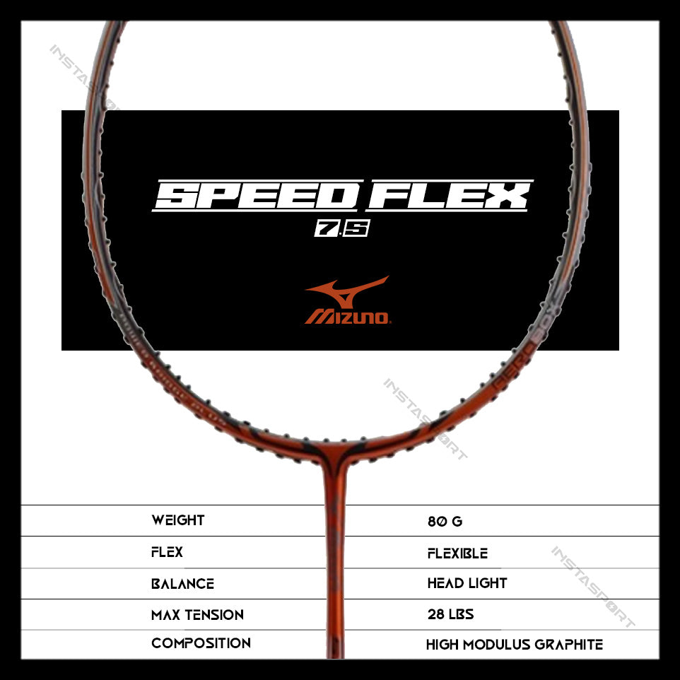 Mizuno Speed Flex 7.5 Badminton Racket - InstaSport