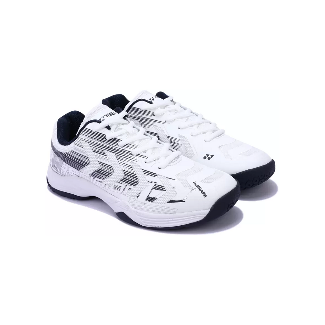 YONEX Precision 2 Badminton Shoes (White/ Navy) - InstaSport