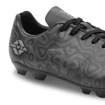 Nivia Carbonite 5.0 Football Stud - Black - InstaSport