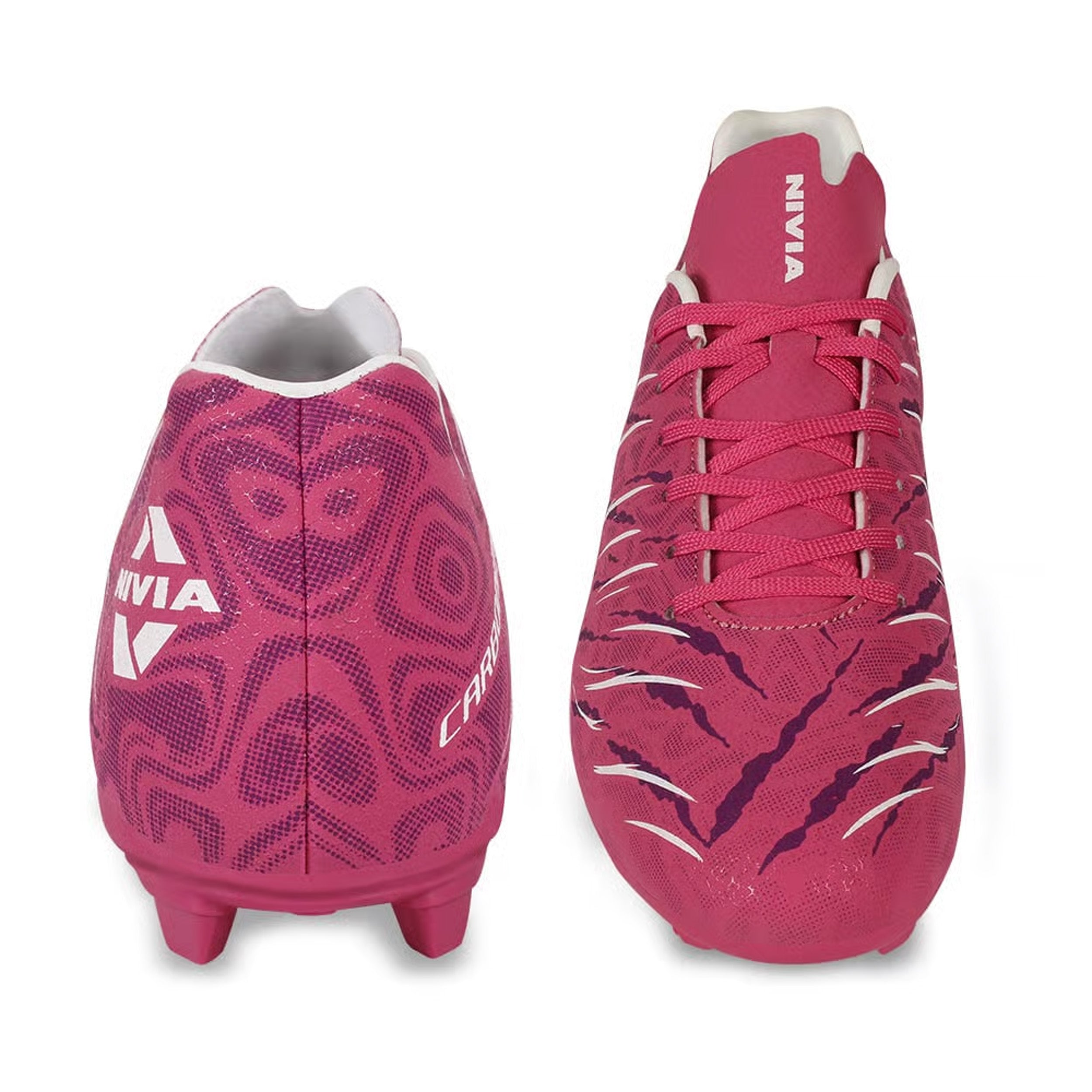 Nivia Carbonite 6.0 Football Stud - Pink - InstaSport