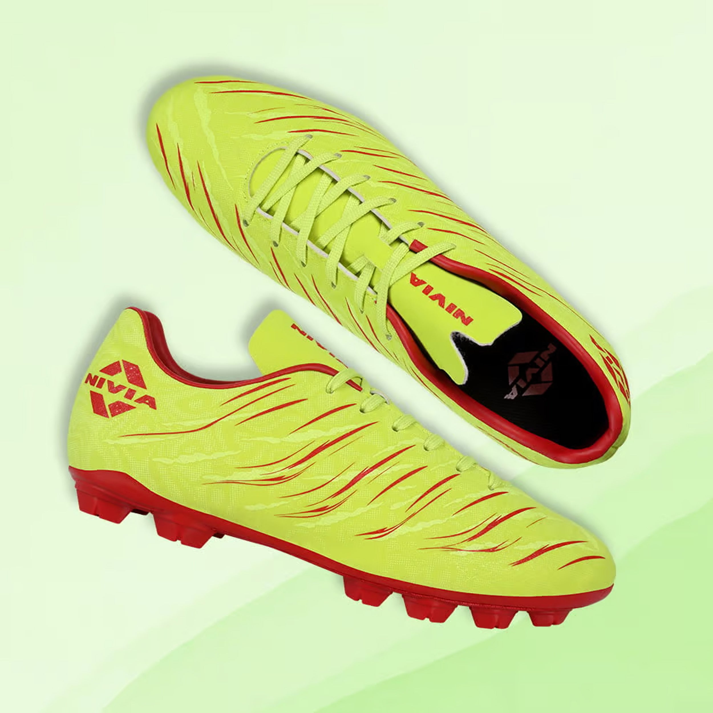 Nivia Carbonite 6.0 Football Stud - Yellow - InstaSport