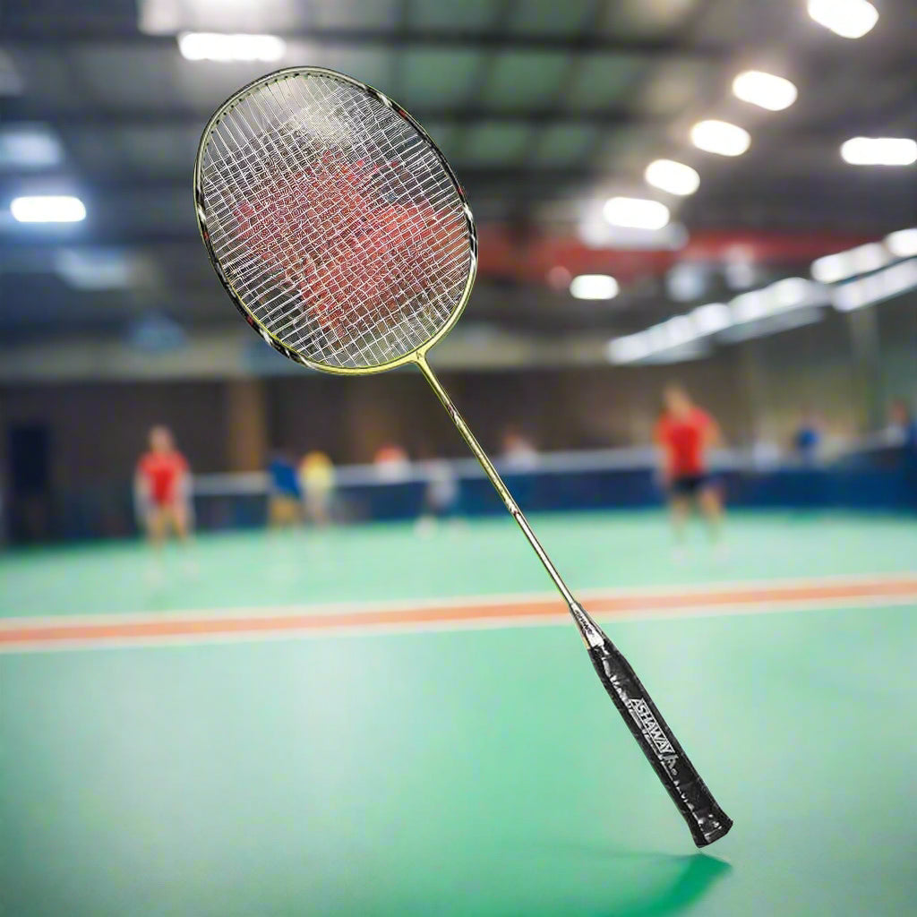 Ashaway_POWERFLASH_GREEN_BadmintonRacket_Tilt_Instasport