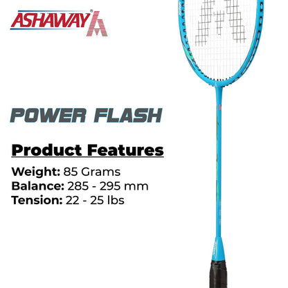 Ashaway_POWER_FLASH_BLUE_BadmintonRacket_Throat_Instasport