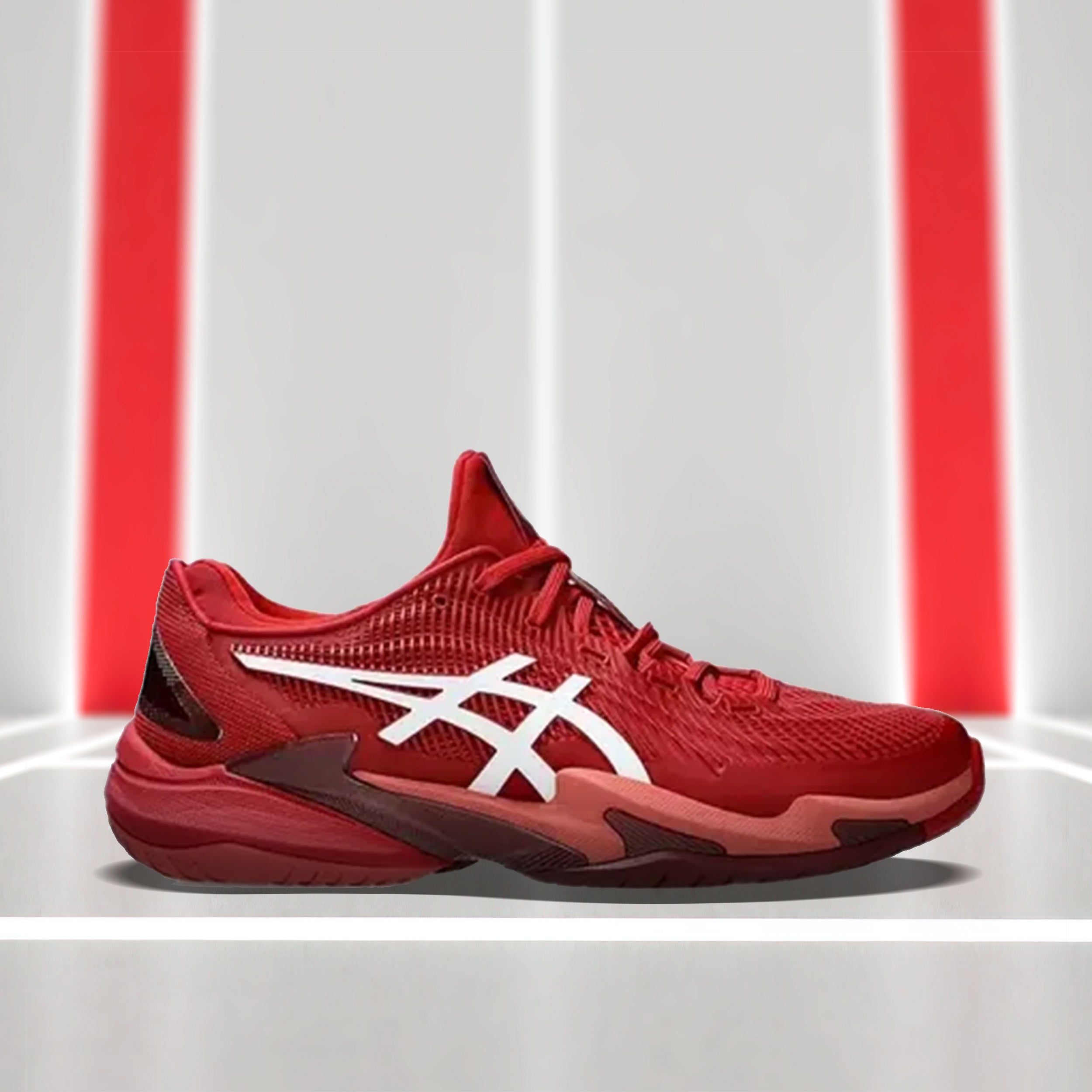 Asics Court FF3 Novak Tennis Shoes(Cranberry/ White)