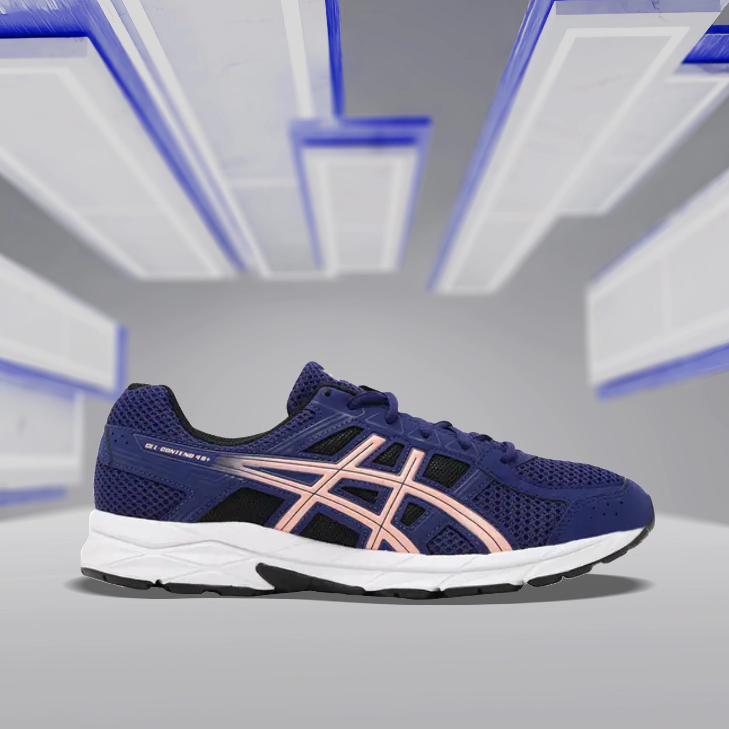 Asics Gel-Contend 4B+ Men's Running Shoes - Dive Blue/Apricot Crush