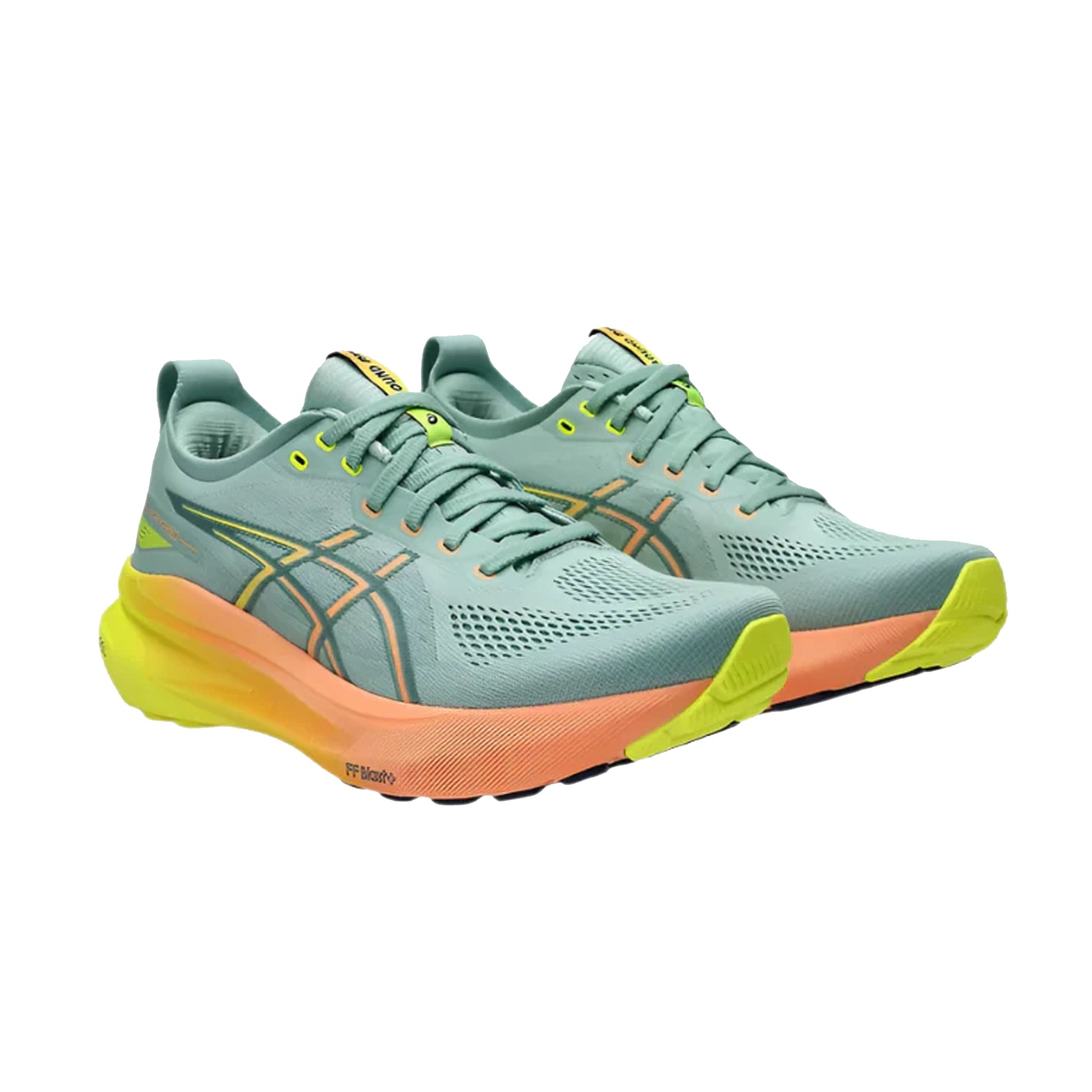 Asics Gel-Kayano 31 Paris Men's Running Shoes - Light Celadon/Safety Yellow