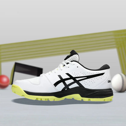 Asics Gel Peake 2 Men's Cricket Shoes (White/Glow Yellow)