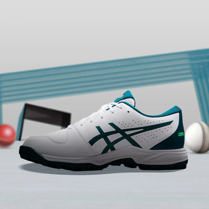 Asics Gel Peake 2 Men's Cricket Shoes (White/Velvet Pine)