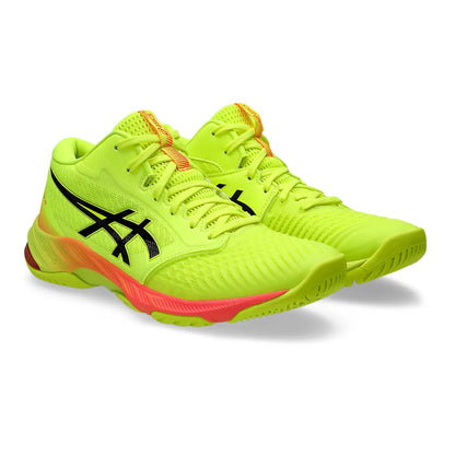 Asics Netburner Ballistic FF MT 3 Paris Men's Volleyball Shoes - Safety-Yellow/Black