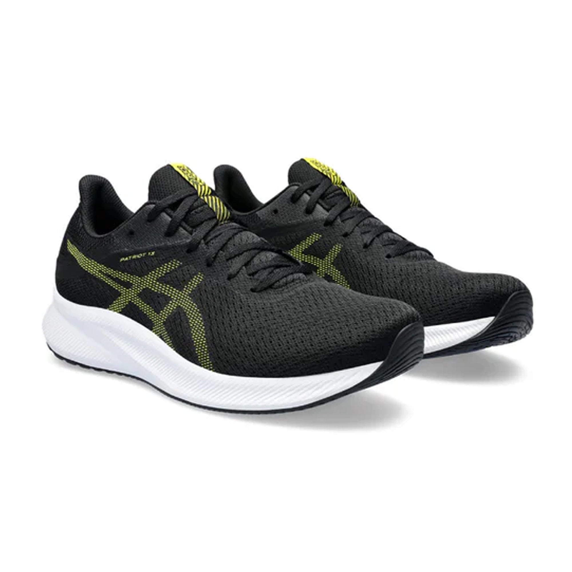 Asics Patriot 13 Men's Running Shoes - Black/Bright Yellow