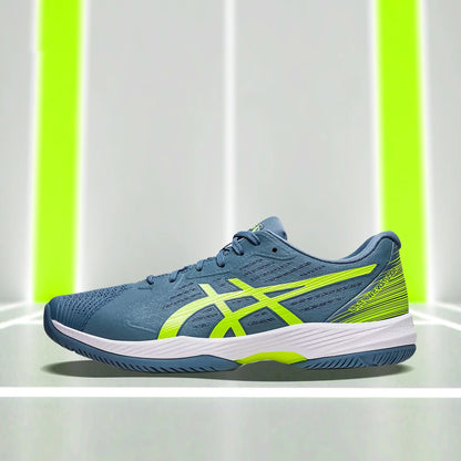 Asics Solution Swift FF Tennis Shoes (Steel Blue/Hazard Green)