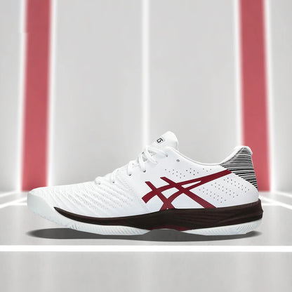 Asics Solution Swift FF Tennis Shoes (White/Antique Red)