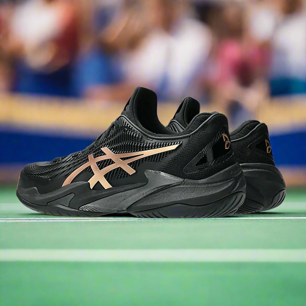 Asics_Court_FF3_Novak_NightEnergy_TennisShoes_Black_PrismGold_Back_Instasport