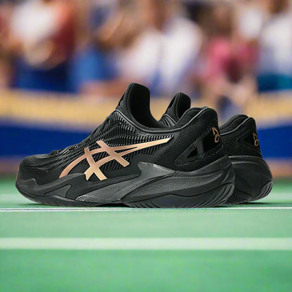 Asics_Court_FF3_Novak_NightEnergy_TennisShoes_Black_PrismGold_Back_Instasport