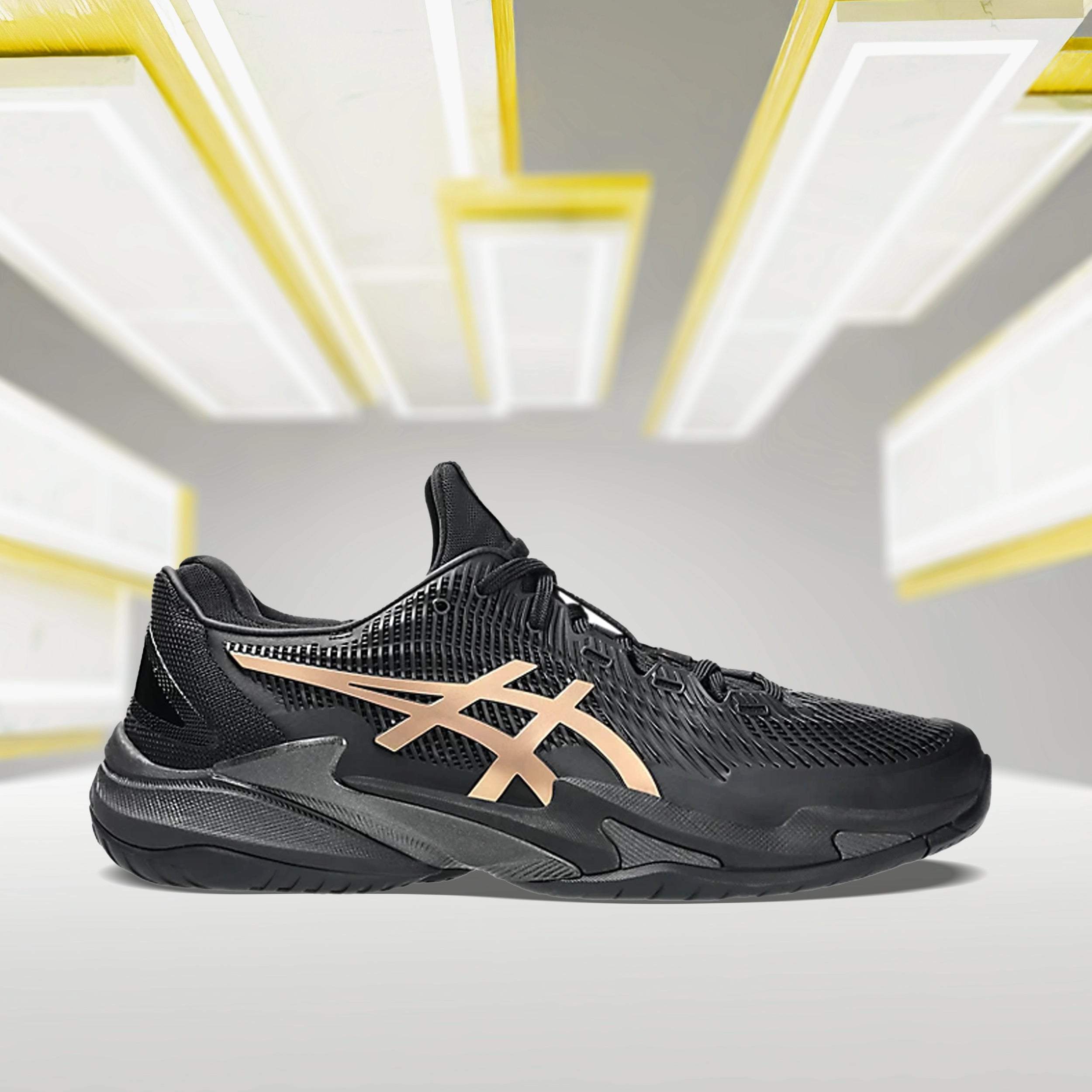 Asics_Court_FF3_Novak_NightEnergy_TennisShoes_Black_PrismGold_Instasport