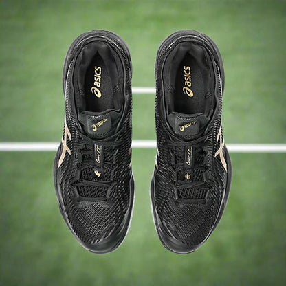 Asics_Court_FF3_Novak_NightEnergy_TennisShoes_Black_PrismGold_Top_Instasport