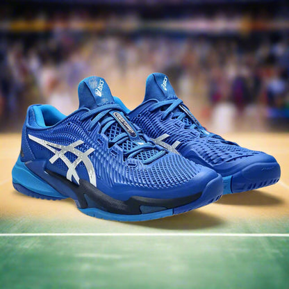 Asics_Court_FF3_Novak_TennisShoes_TunaBlue_PureSilver_Front_Instasport