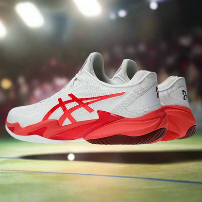 Asics_Court_FF3_Novak_TennisShoes_White_ElectricRed_Back_Instasport