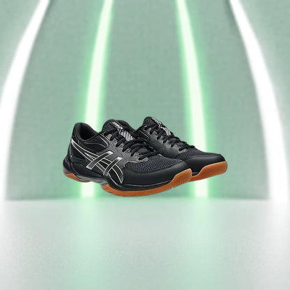 Asics_Gel_Rocket_12_Badminton_Shoes_Black_GunMetal_Cross_InstaSport