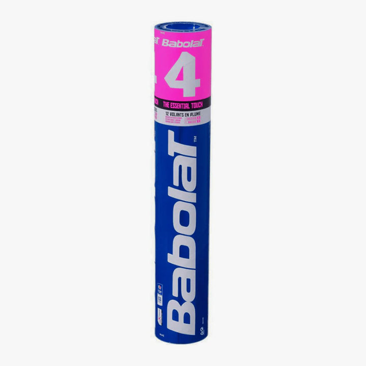 Babolat 4 Badminton Feather Shuttlecock Speed 76 (Pack of 10)