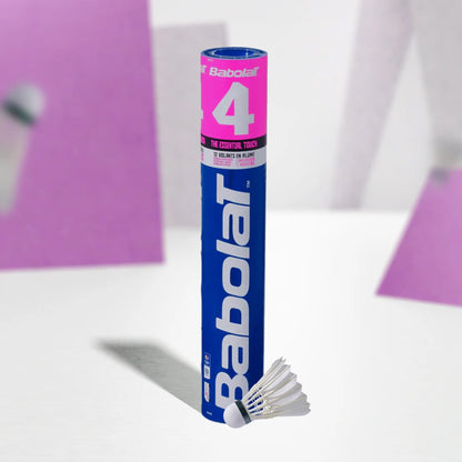 Babolat 4 Badminton Feather Shuttlecock (Speed 77)