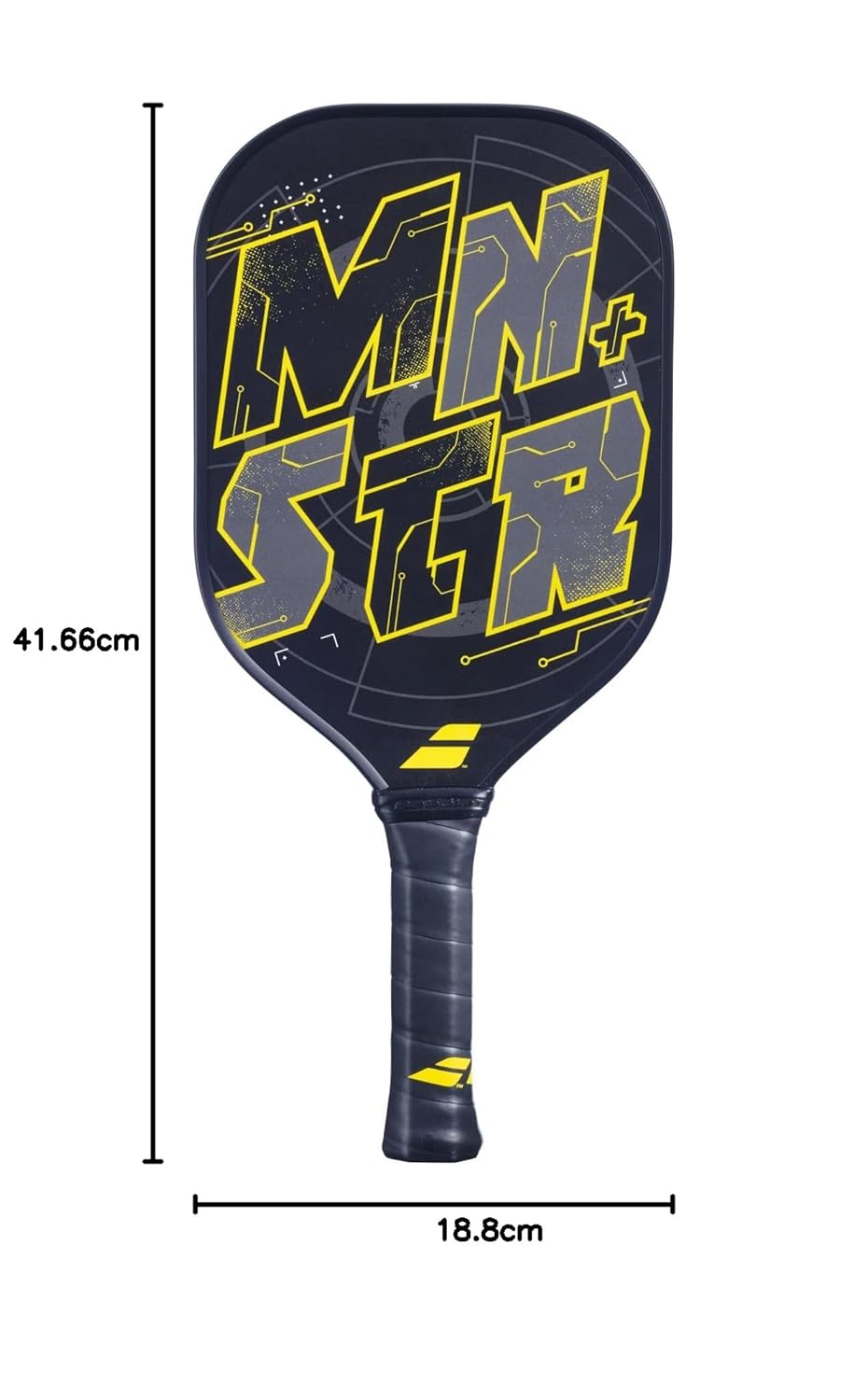 Babolat_MNSTR_Pickleball_Paddle_Black_Yellow_Length_InstaSport