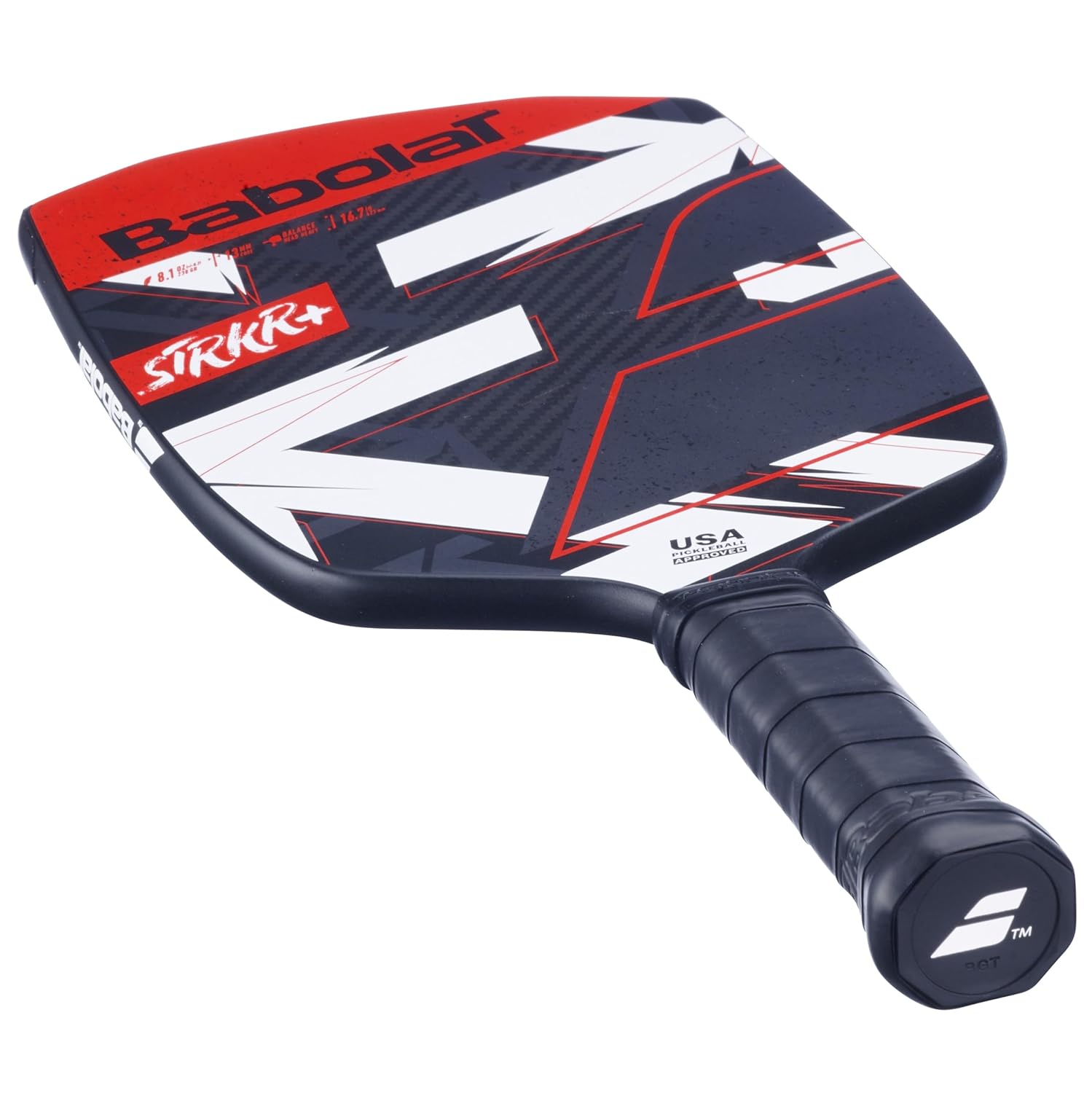 Babolat_STRKR_Pickleball_Paddle_Red_Slant_InstaSport